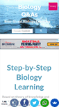 Mobile Screenshot of biology-questions-and-answers.com